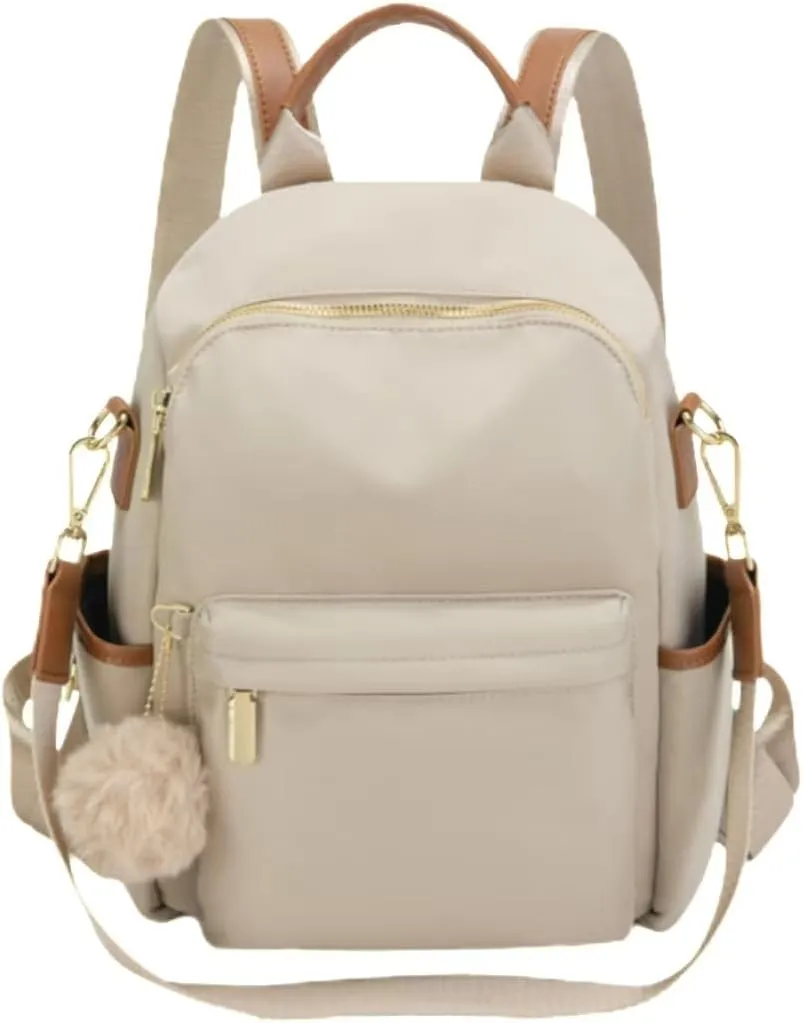 Women's Essential Mini Travel Backpack Fashion Hundreds of Charms Small Backpack Multi-functional Commuter Shoulder Bag