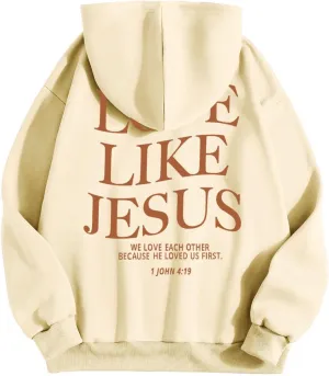 Womens Oversized Hoodies Cute Preppy Baggy Colors Teen Trendy Tops Long Sleeve Pullover Sweatshirt with Pocke Fall