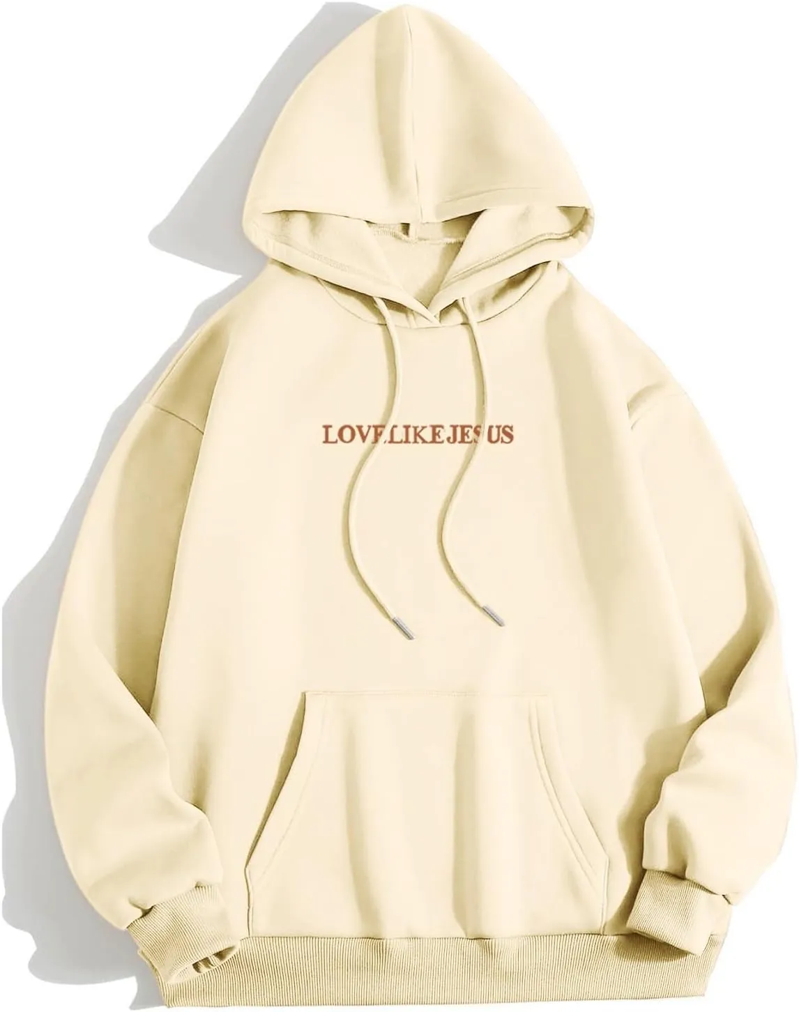 Womens Oversized Hoodies Cute Preppy Baggy Colors Teen Trendy Tops Long Sleeve Pullover Sweatshirt with Pocke Fall