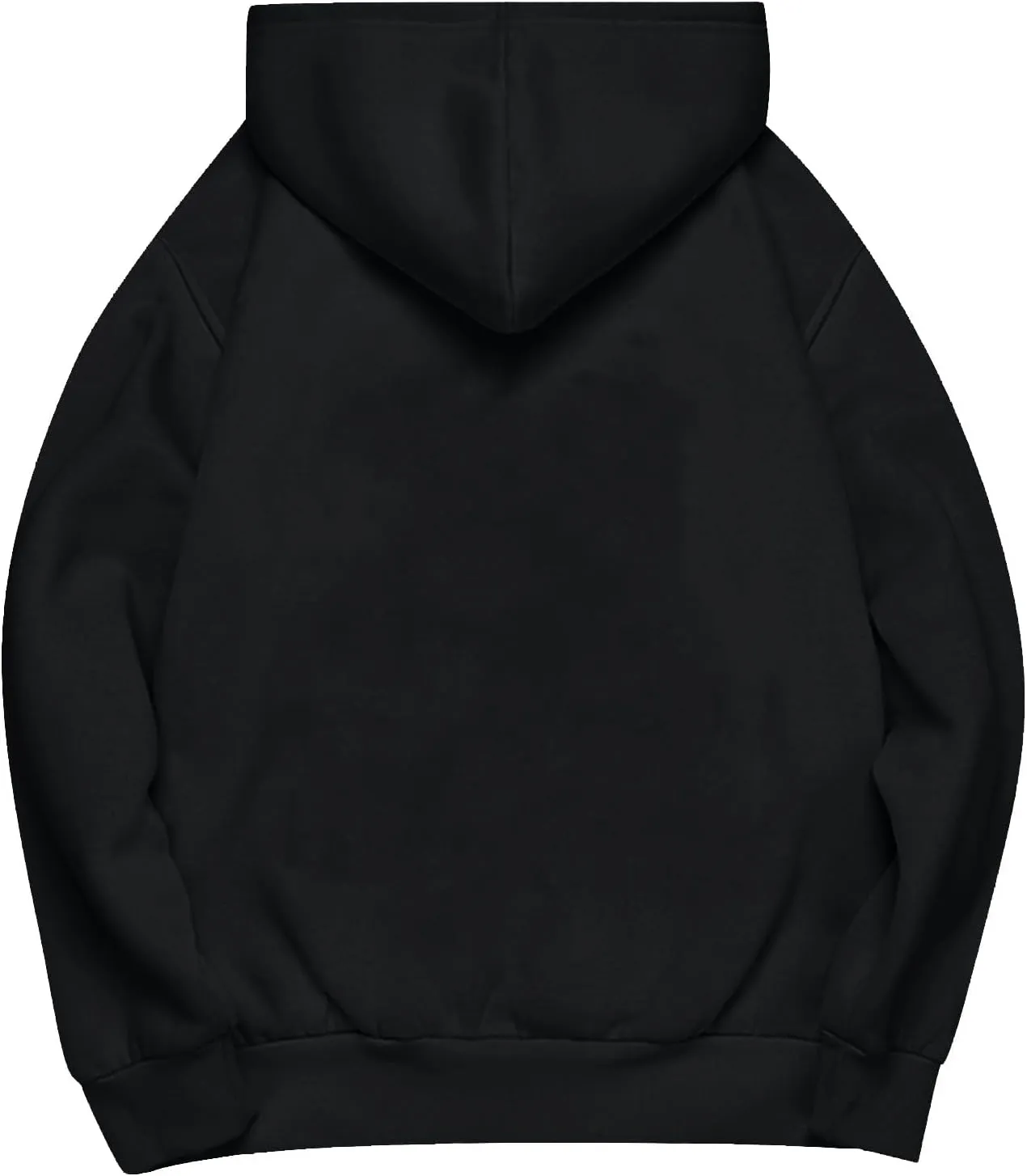 Womens Oversized Hoodies Fleece Solid Color Long Sleeve Sweatshirts with Pockets Winter Basic Pullover 2024 Fashion Tops