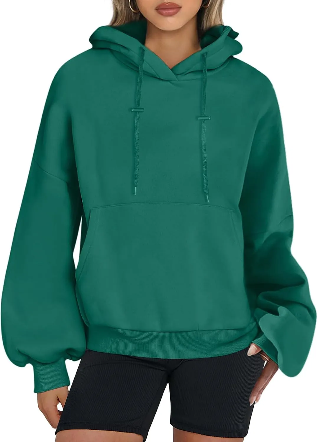 Womens Oversized Hoodies Trendy 2024 Casual Loose Fleece Hooded Sweatshirts Fall Pullover Sweaters Y2K Clothes