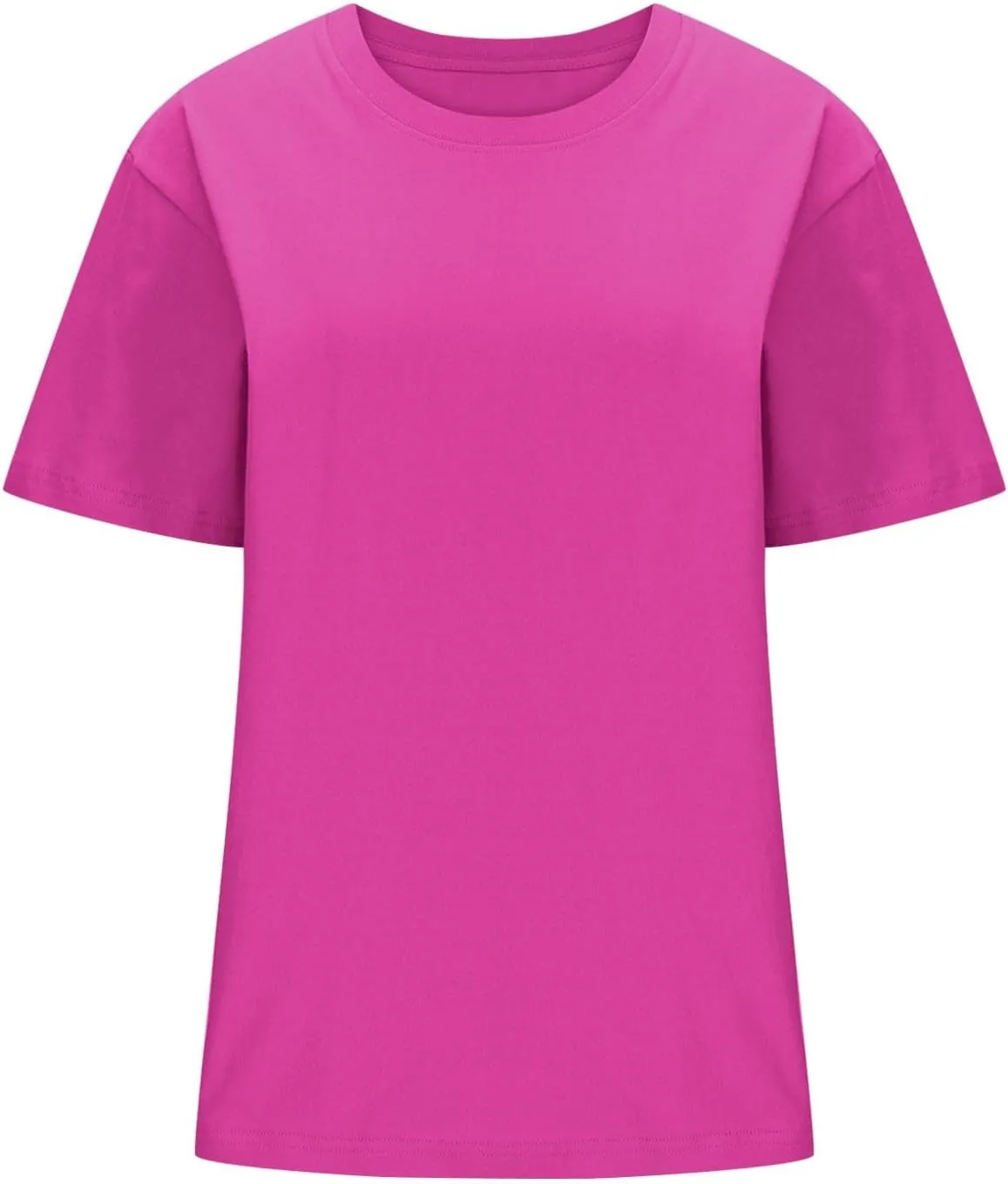 Womens Oversized T Shirts Summer Tops Short Sleeve Cotton Crewneck Tshirt Loose Workout Casual Plain Basic Tee