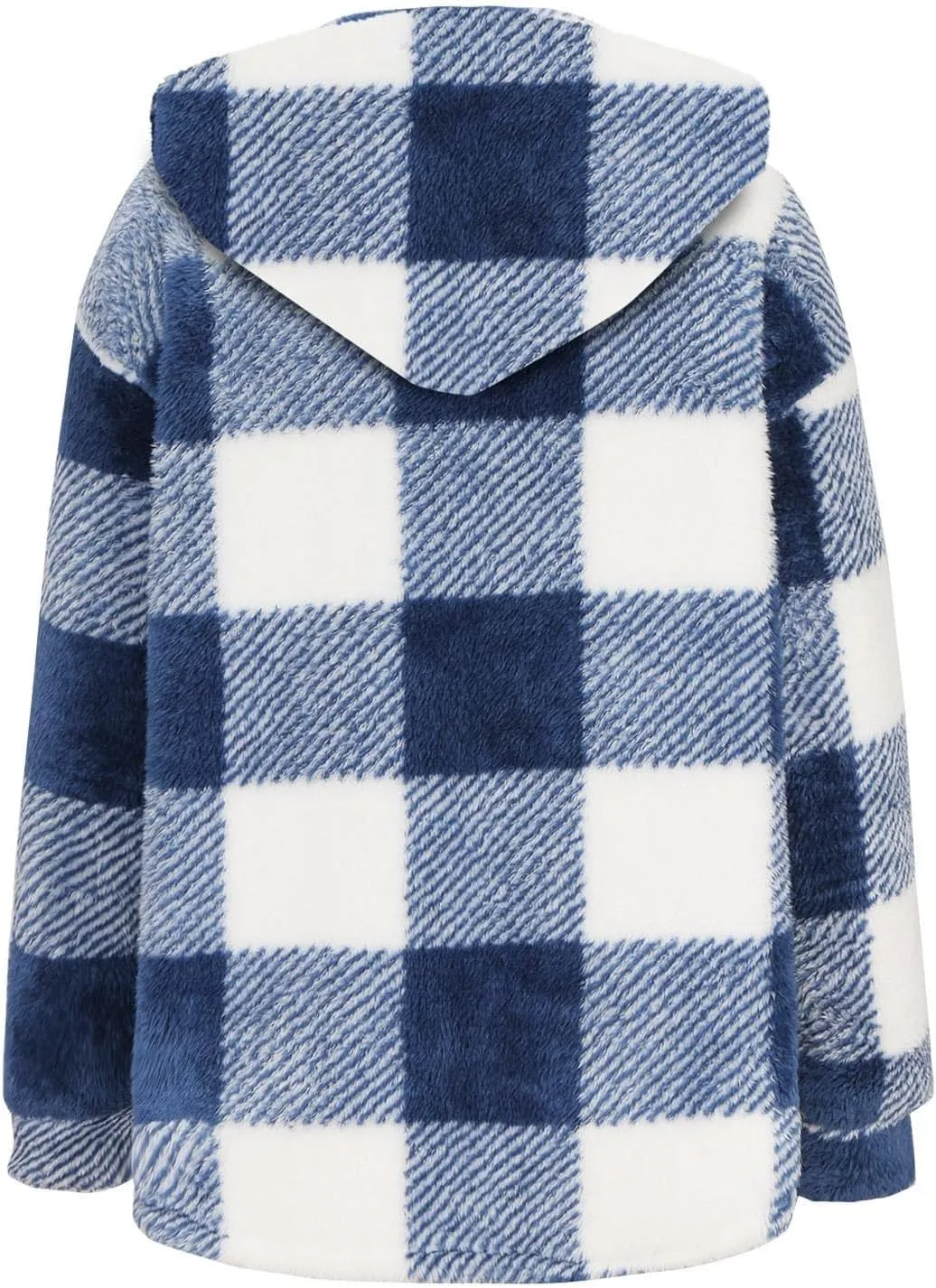 Womens Plaid Shacket Fall Jacket Fleece Lined Button Up Cardigan Plaid Lapel Casual Coats Y2K Shirt Jackets 2024
