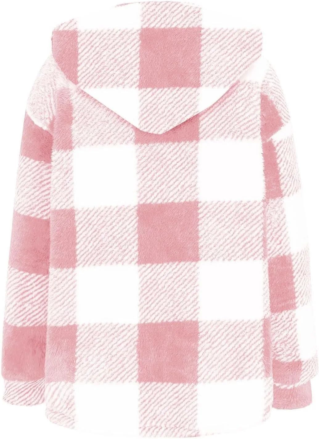 Womens Plaid Shacket Fall Jacket Fleece Lined Button Up Cardigan Plaid Lapel Casual Coats Y2K Shirt Jackets 2024