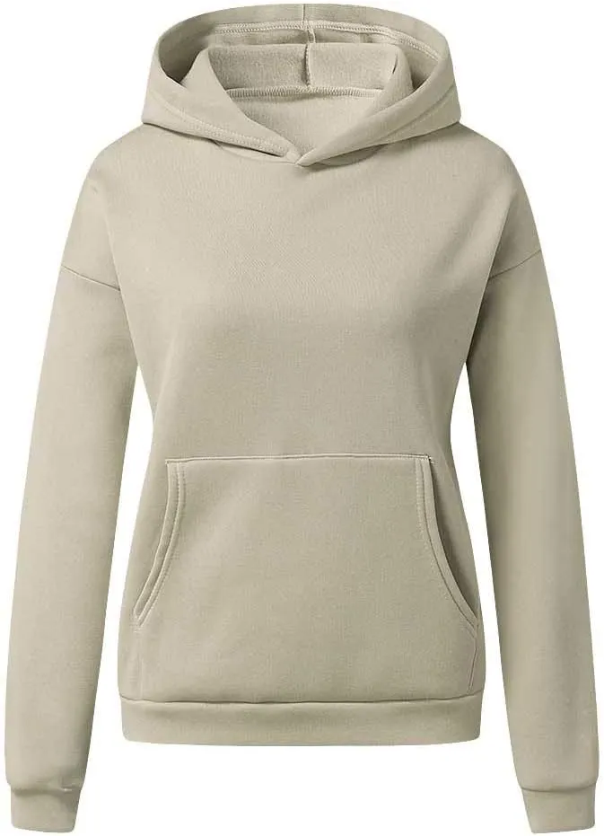 Women's Pullover Hoodies Tops Casual Button Down Long Sleeve Sweatshirts with Pockets 2024 Fall Trendy Clothes