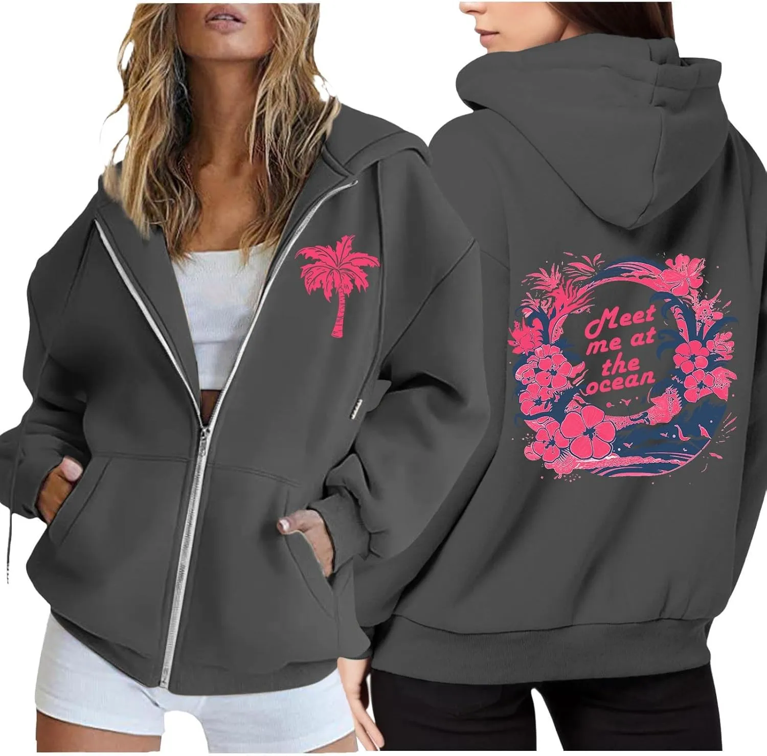 Womens Pullover Sweaters Womens Sweatshirt Oversized Sweatshirts Crewneck Long Sleeve Pullover Hoodies Size