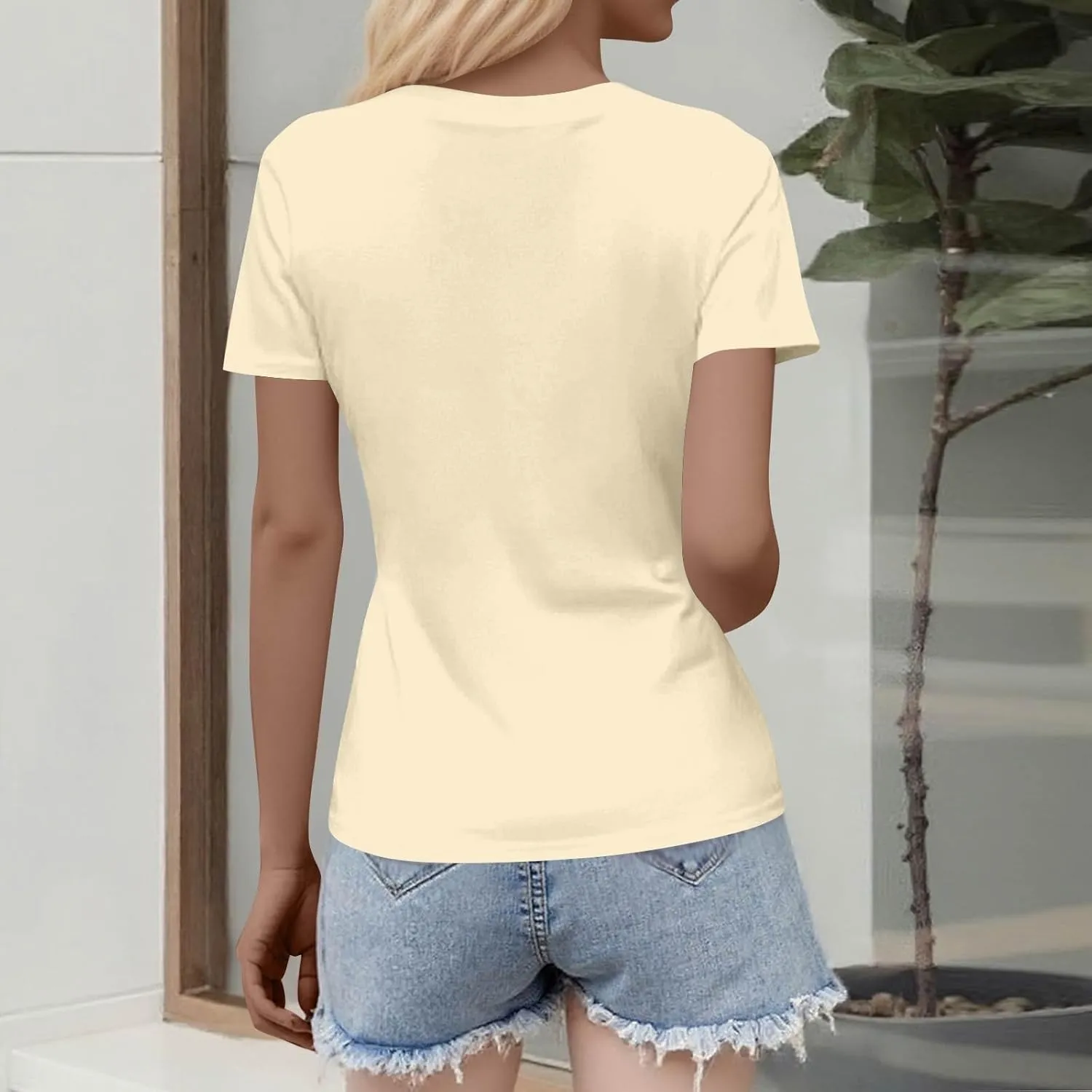 Womens Short Sleeve Tops Stretch Crewneck Ribbed T-Shirt Slim Fit Casual Summer Basic Tees