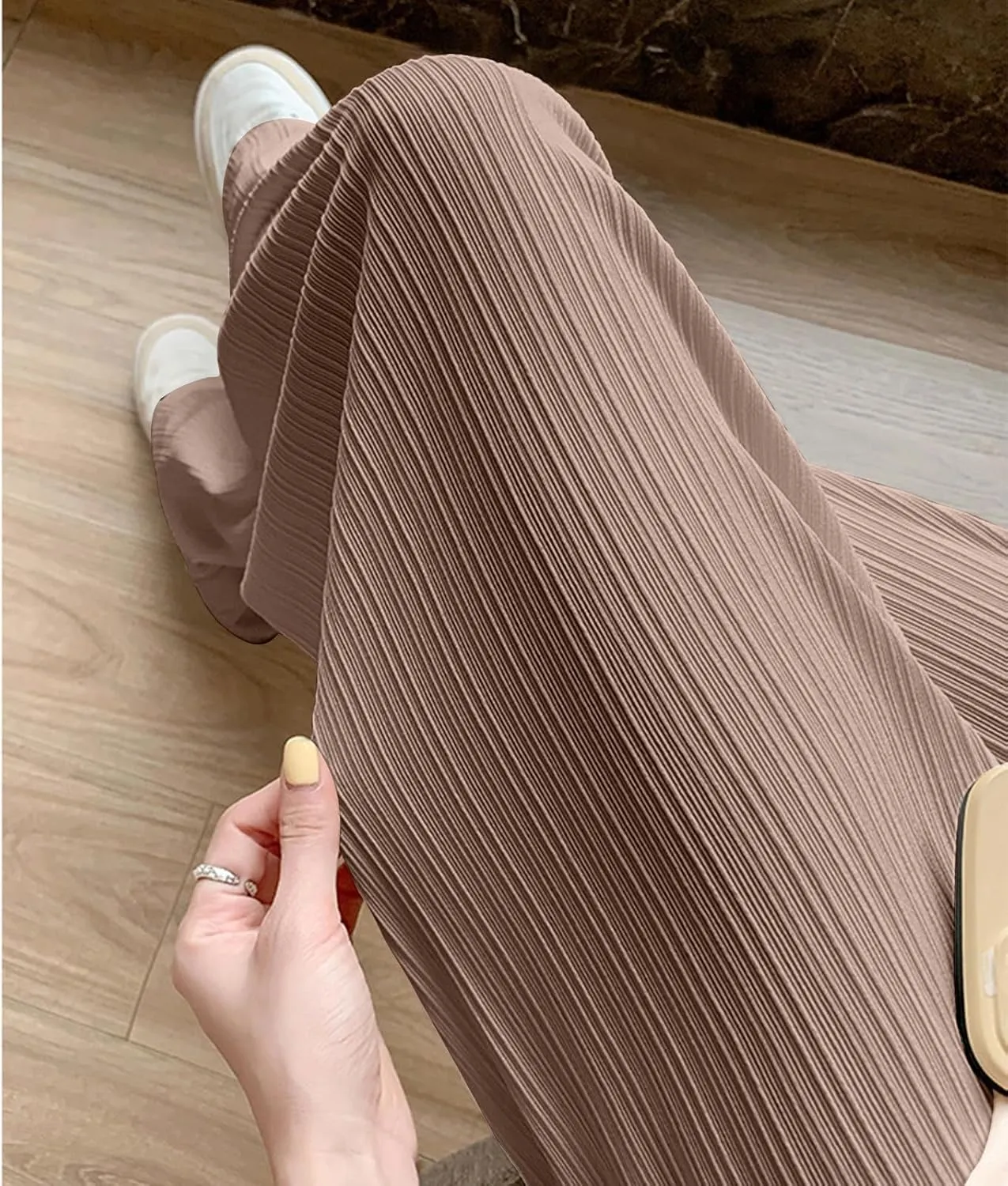 Women's Straight Leg Pants High Waisted Casual Pleated Pant Breathable Business Work Casual Trousers 2025 Summer