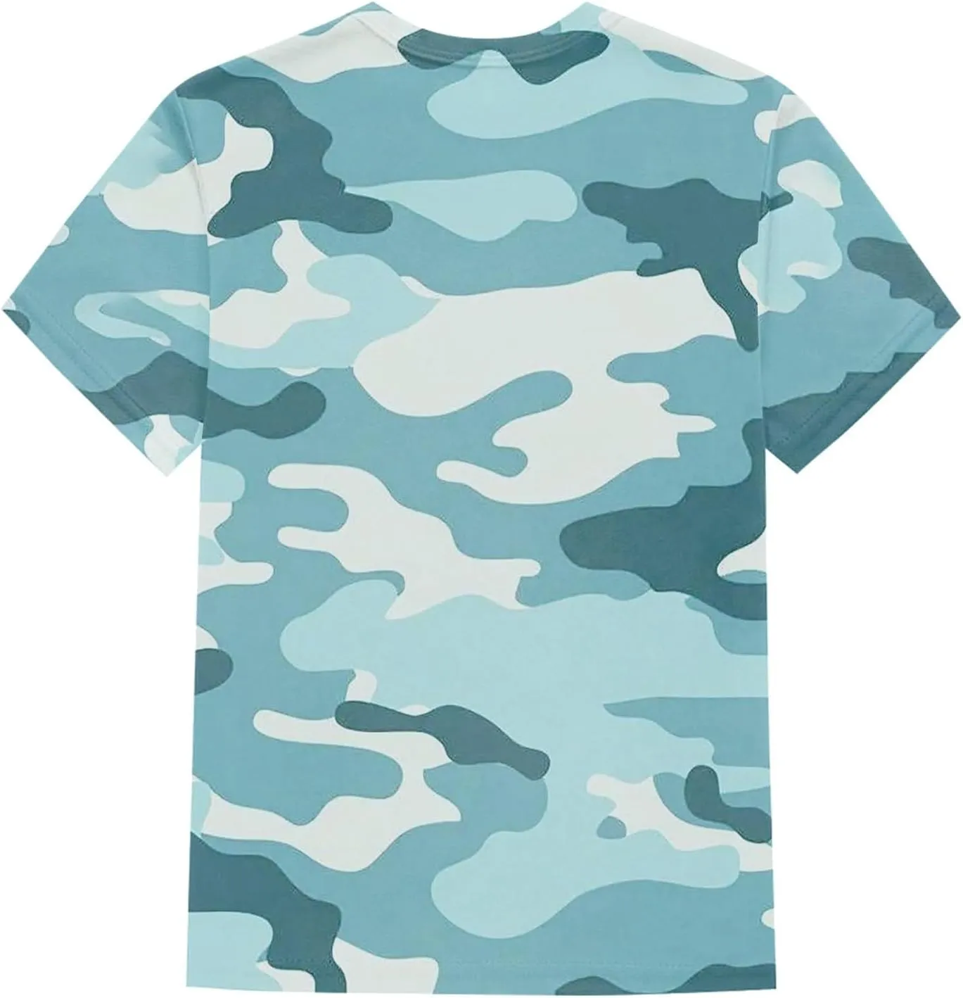 Womens Tops 2025 Summer Crew Neck Short Sleeved Camouflage T-Shirt Oversized Loose Casual Shirt Funny Graphic Tee