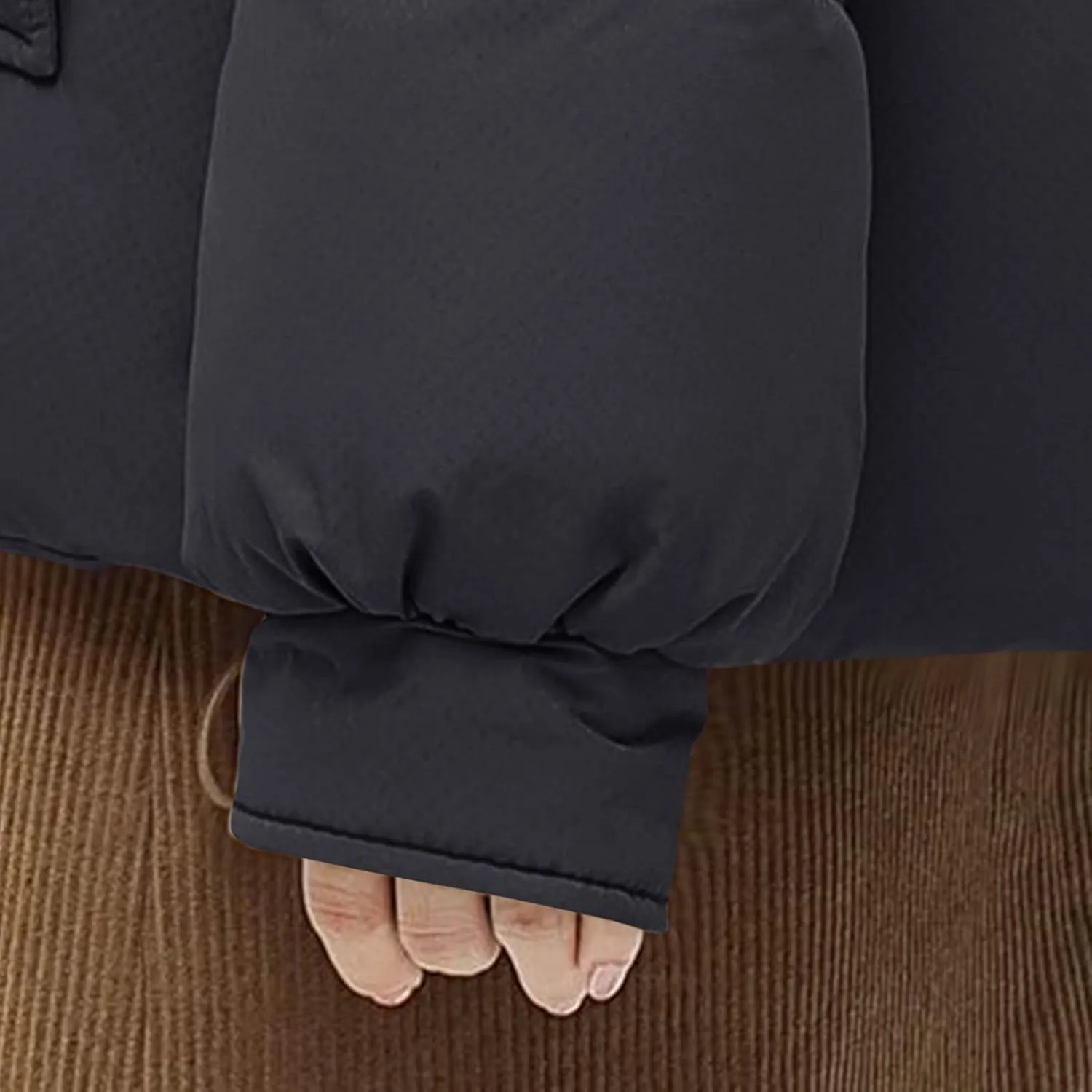 Women's Warm Winter Thicken Coat Waterproof Cropped Jackets Parka With Hood Loose Casual Coats Work Travel Jackets