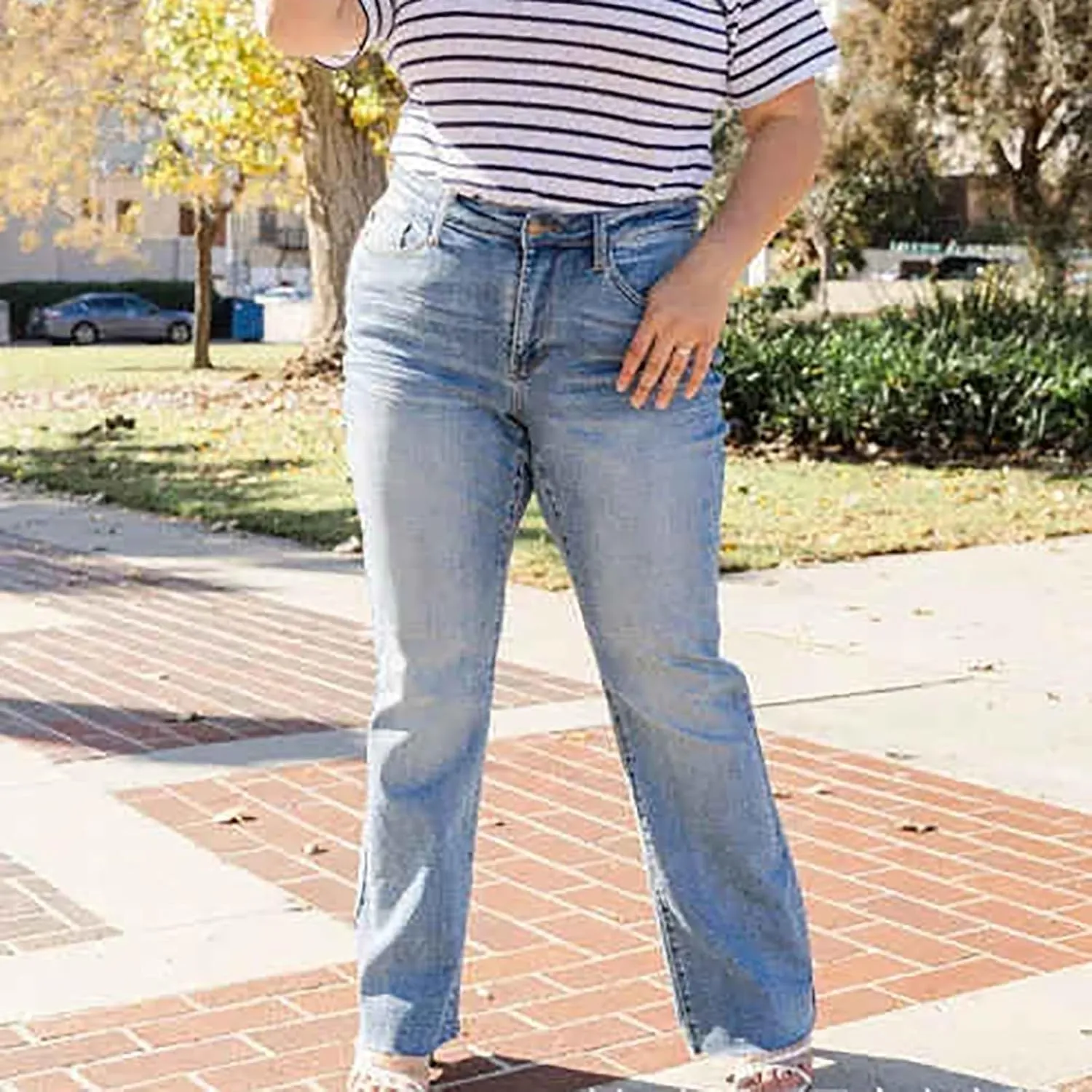 Women's Wedgie Straight Jeans Slim Embroidered Jeans Cropped Denim Pants Jeans Women Tall Womens Womens Jeans High