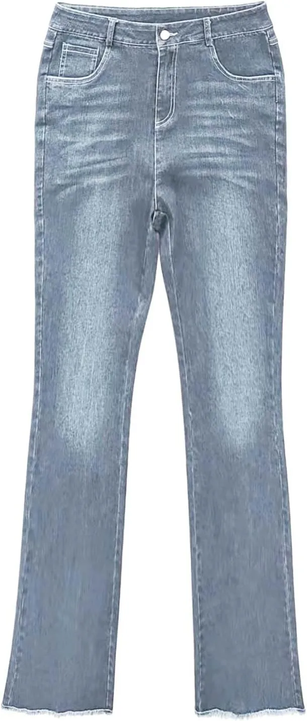 Women's Wedgie Straight Jeans Slim Embroidered Jeans Cropped Denim Pants Jeans Women Tall Womens Womens Jeans High