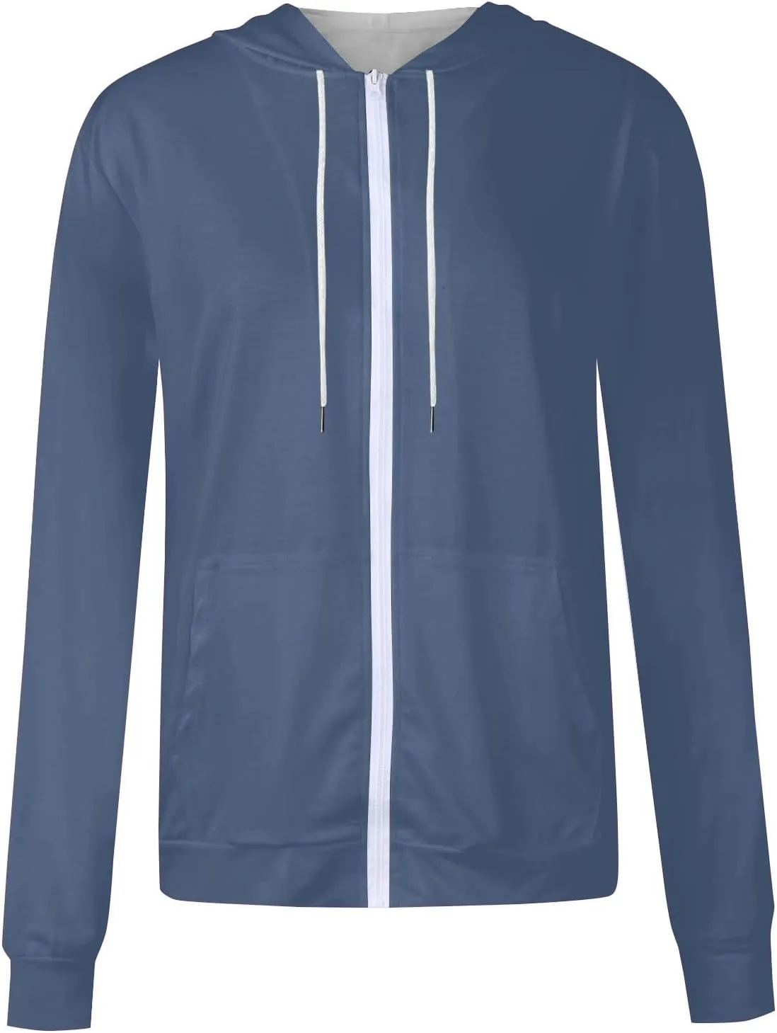 Womens Zip Up Hoodies Long Sleeve Fall Oversized Sweatshirts Jacket with Pockets 2025 Fashion Clothes Sweaters