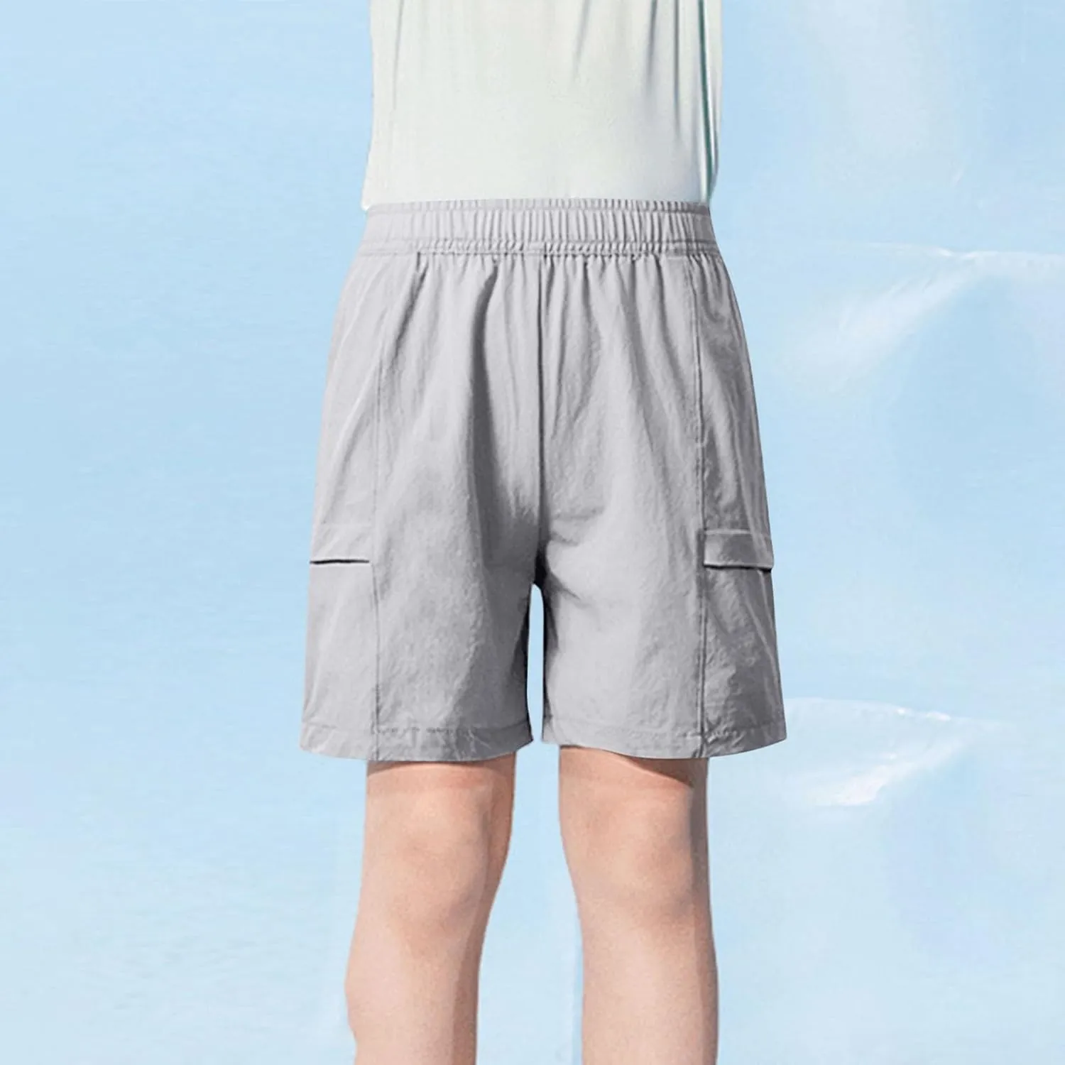 Work Cargo Sport Gym Running for Children Boy Girl Summer Fall Straight Leg Plain Trousers Pants Shorts Kid 2025