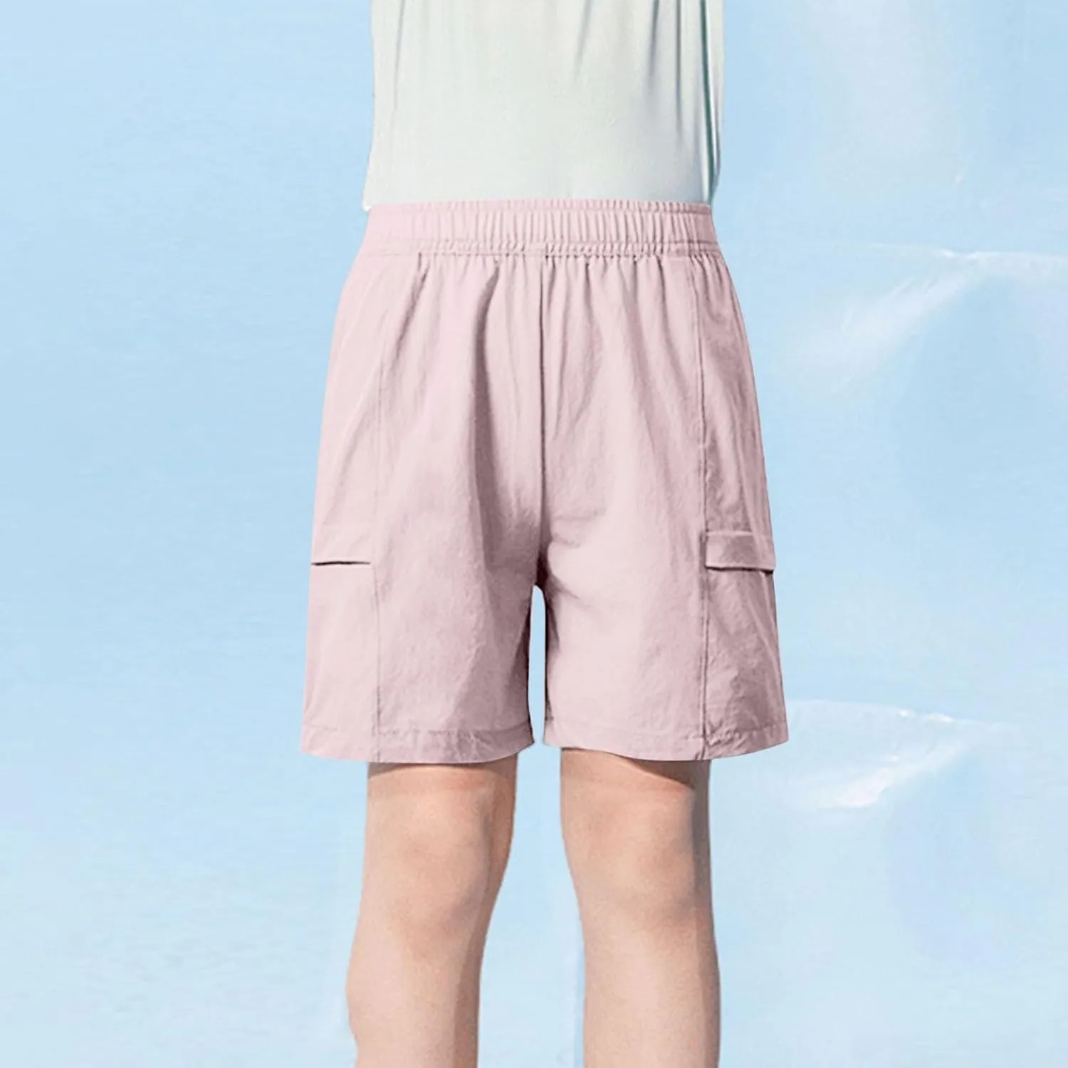 Work Cargo Sport Gym Running for Children Boy Girl Summer Fall Straight Leg Plain Trousers Pants Shorts Kid 2025