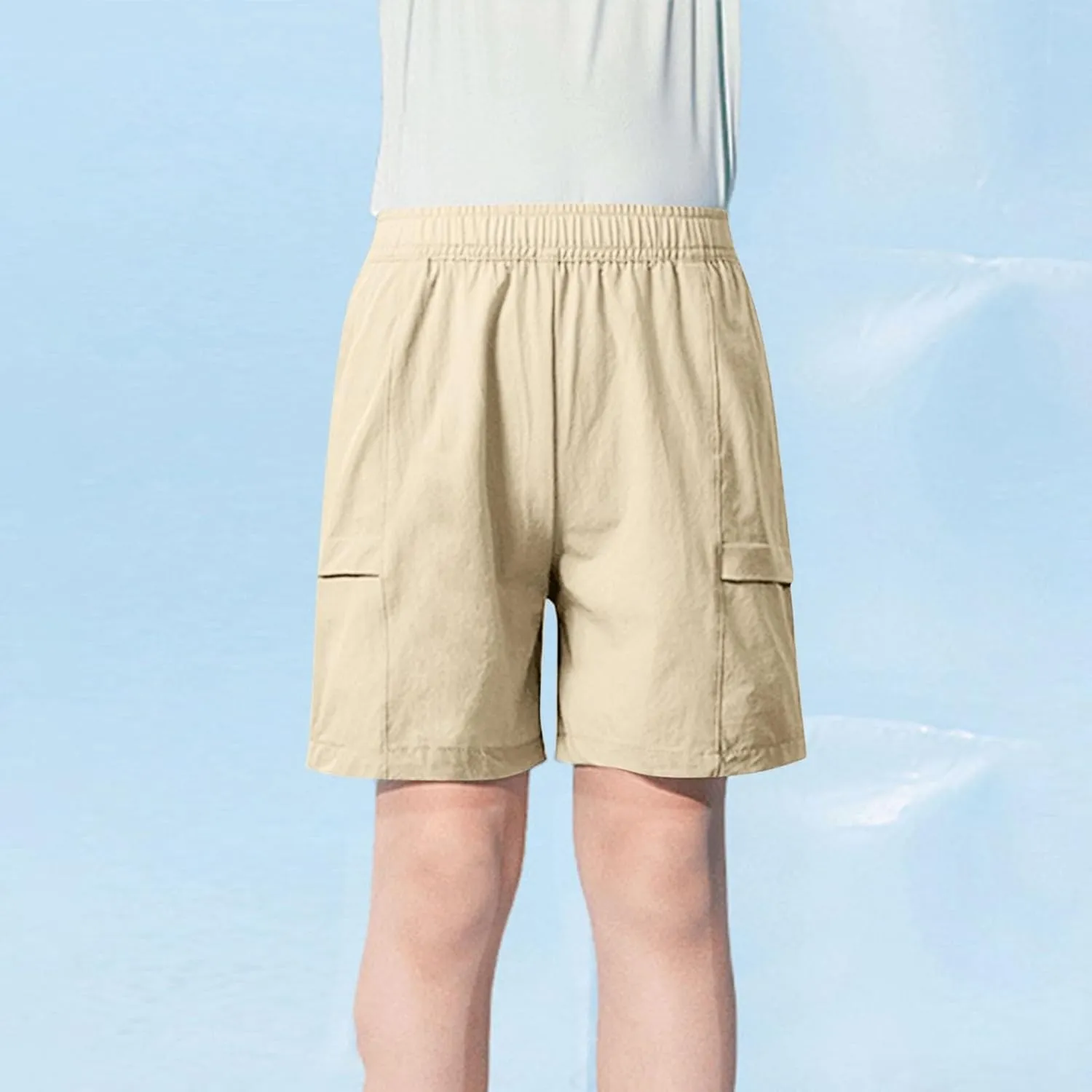 Work Cargo Sport Gym Running for Children Boy Girl Summer Fall Straight Leg Plain Trousers Pants Shorts Kid 2025