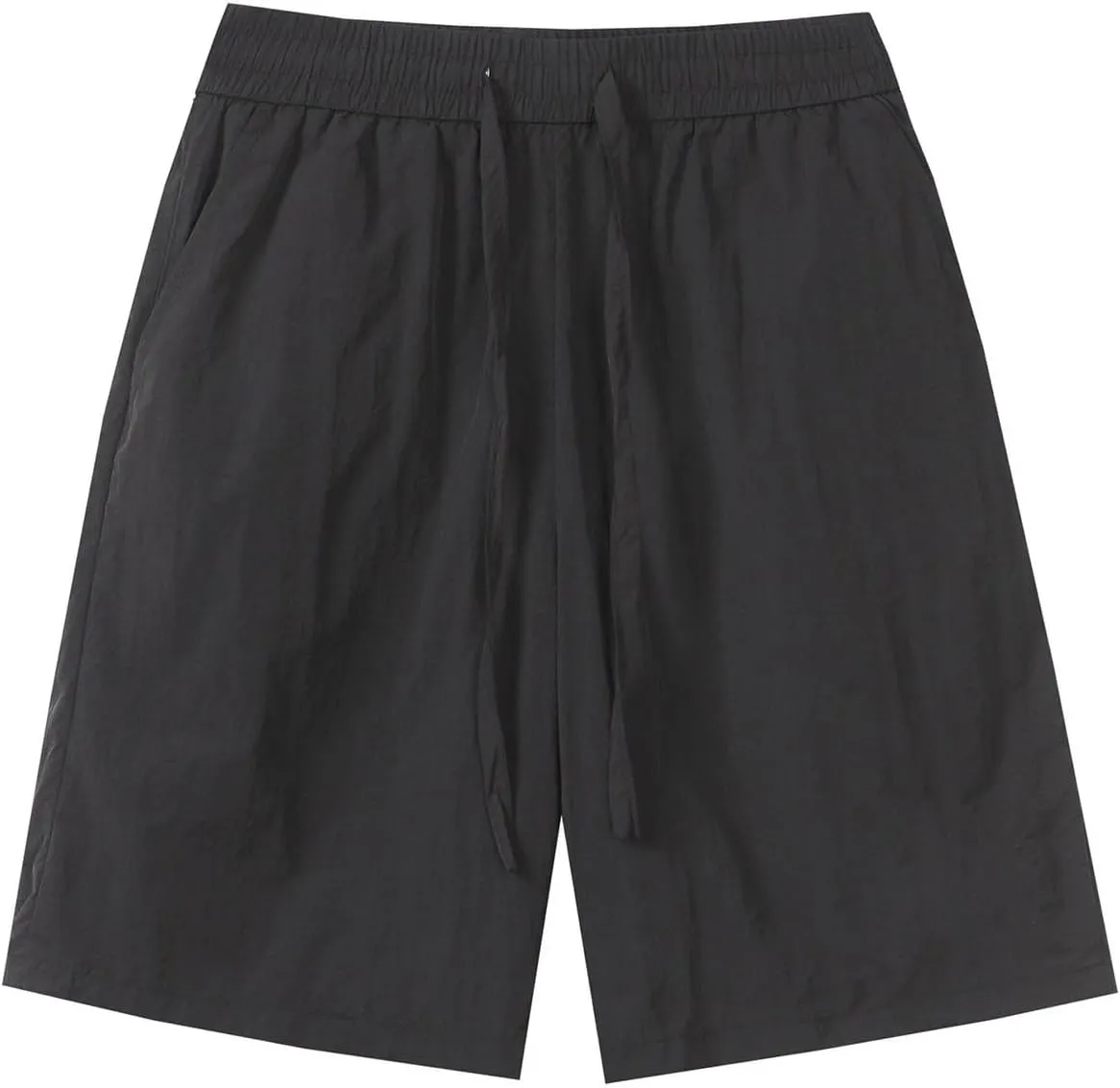 Xiaojmake Men's Pull-On Short Full Elastic Casual Gym Workout Shorts 7" Quick Dry Running Athletic Short with Zipper Pockets