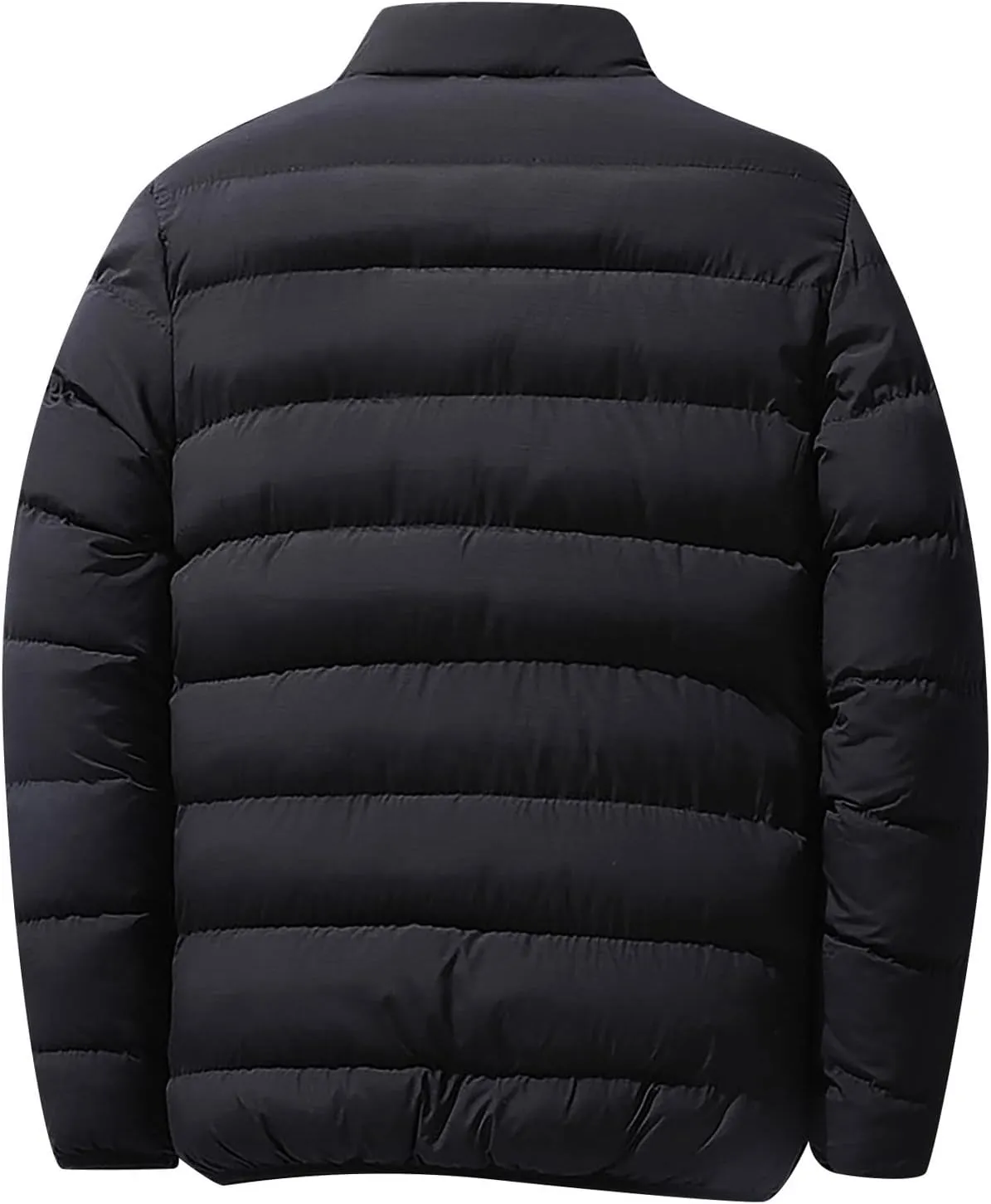 Ymosrh Men's Jacket Packable Puffer Lightweight Windproof Winter Coat Outwear Light Jackets for Men, L-5XL