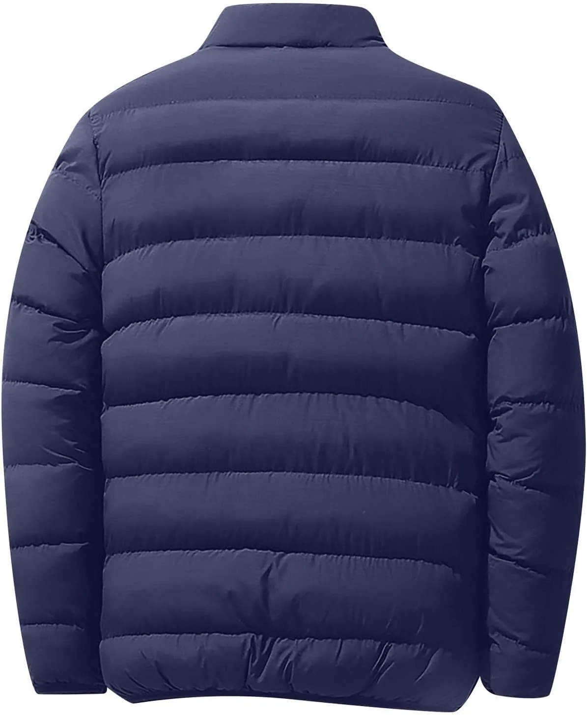 Ymosrh Men's Jacket Packable Puffer Lightweight Windproof Winter Coat Outwear Light Jackets for Men, L-5XL