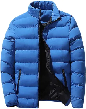Ymosrh Men's Jacket Packable Puffer Lightweight Windproof Winter Coat Outwear Light Jackets for Men, L-5XL