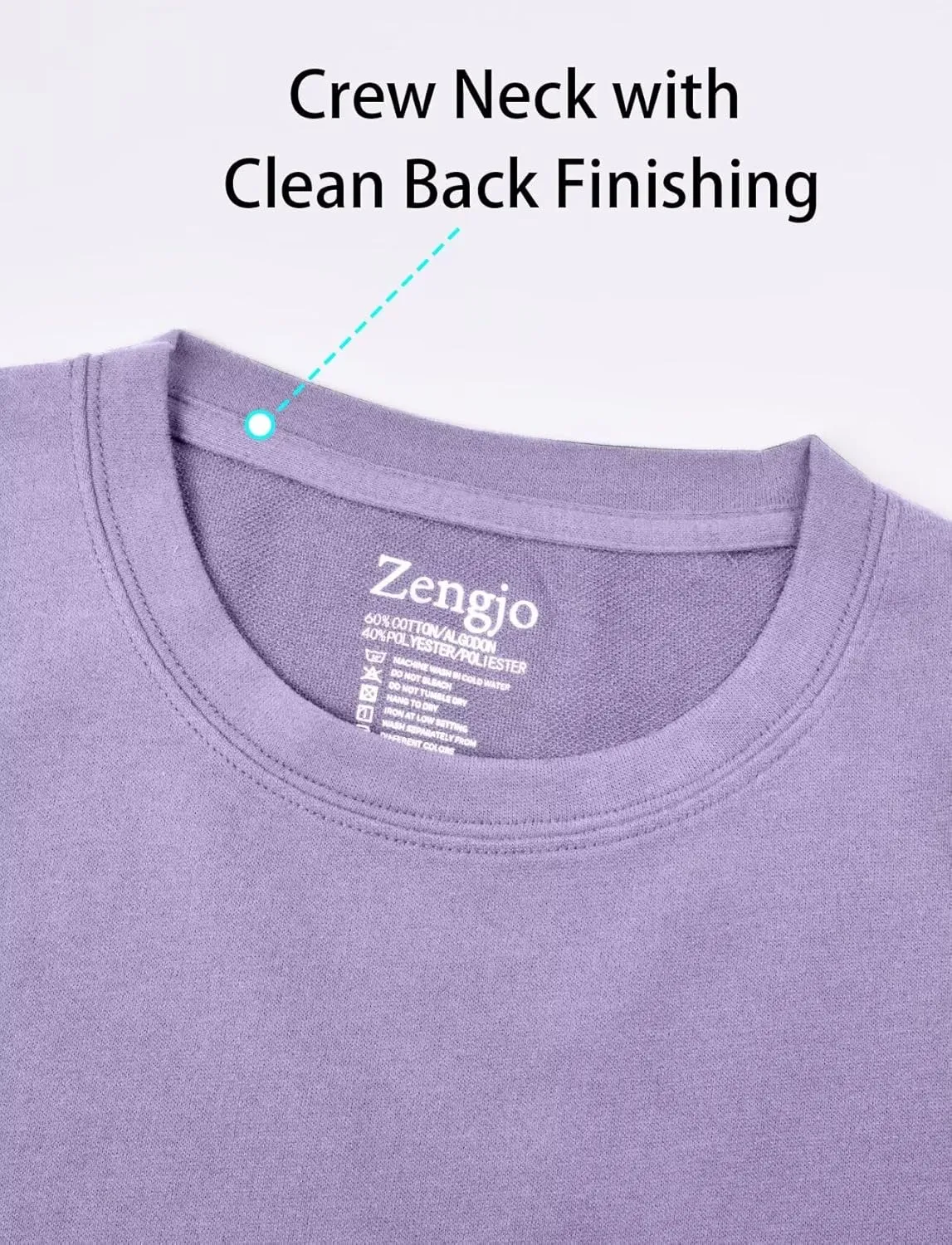 Zengjo Mens Crewneck T Shirts Relaxed Plain Soft Triblend Basic Tees